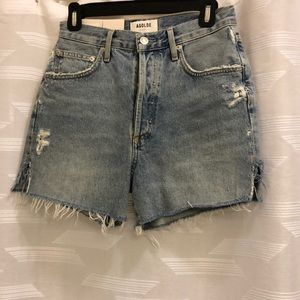 AGOLDE Dee super high rise short